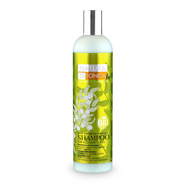 

Очищающий шампунь Champú Growth Miracle Natura Estonica, 400 мл