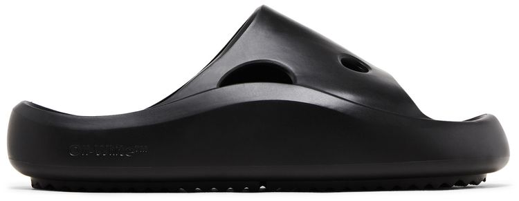 

Шлепанцы Off-White Meteor Rubber Sliders 'Black', черный