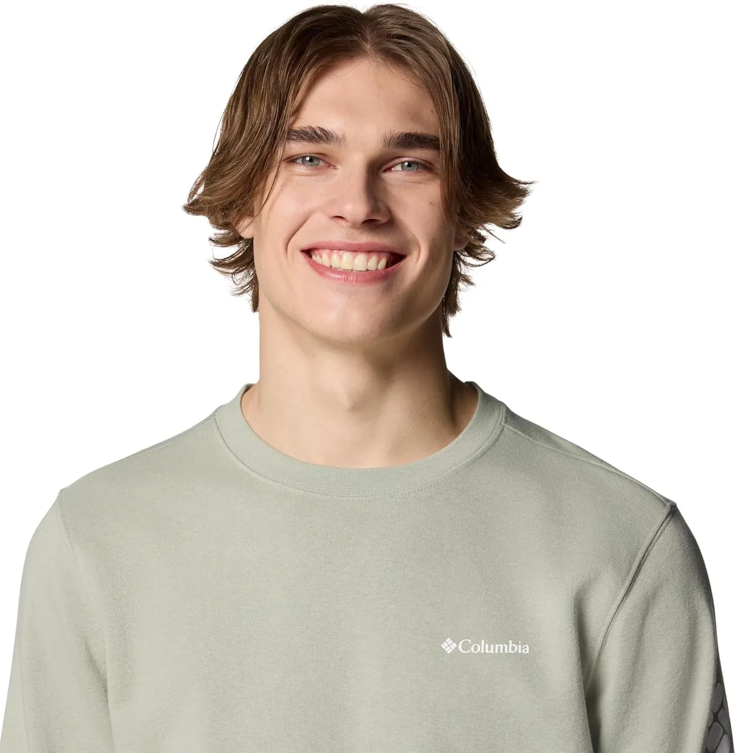 Columbia Мужская одежда Charles River Apparel Seaport Quarter Zip, Safari/Csc Sleeve Logo — фото 4