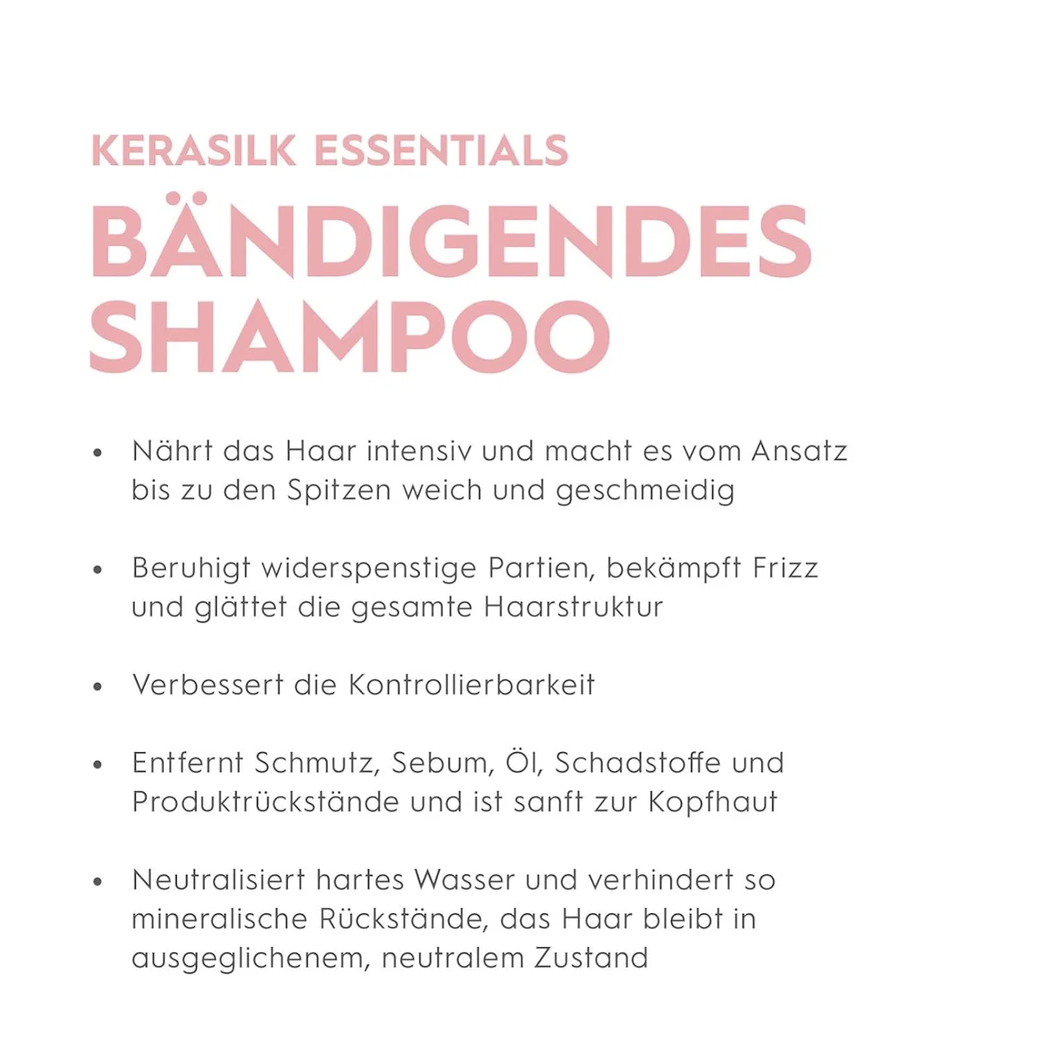 Шампунь для непослушных и вьющихся волос «Essential Taming» от Kerasilk — фото 2