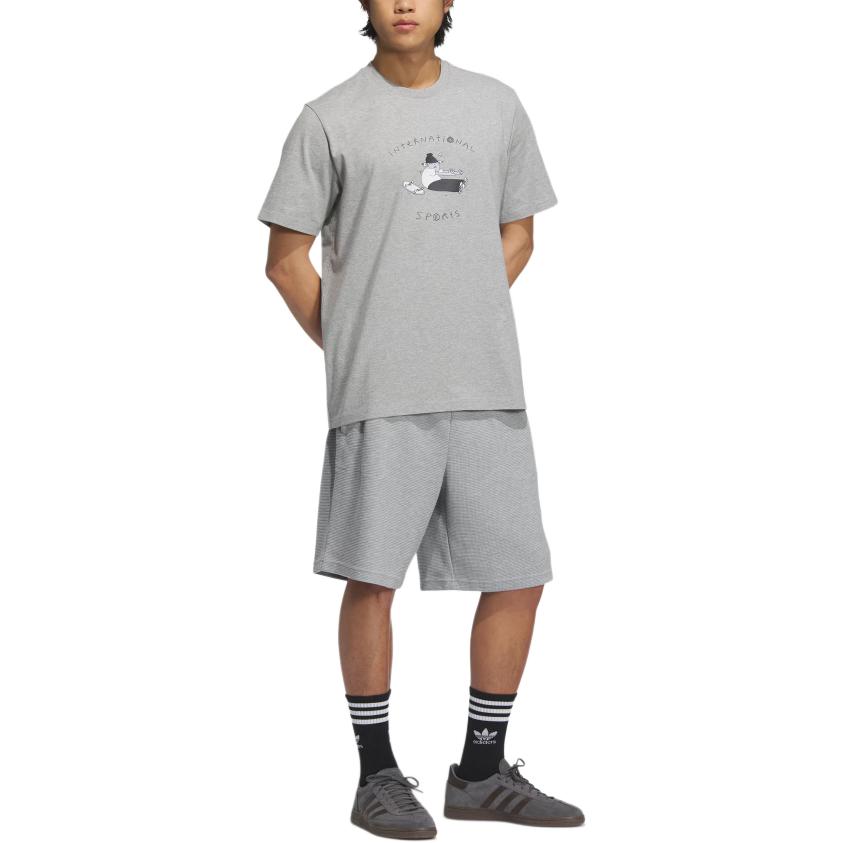 Футболка SS25 мужская размер M цвет Adidas Originals, серый — фото 4