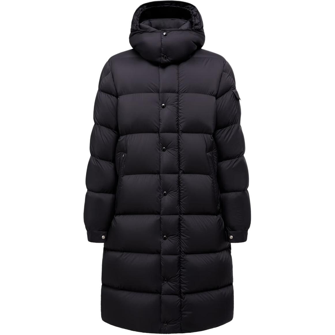 Худи с капюшоном Hanoverian Series Hanoverian удлиненная пуховая куртка мужская Moncler, черный — фото 3