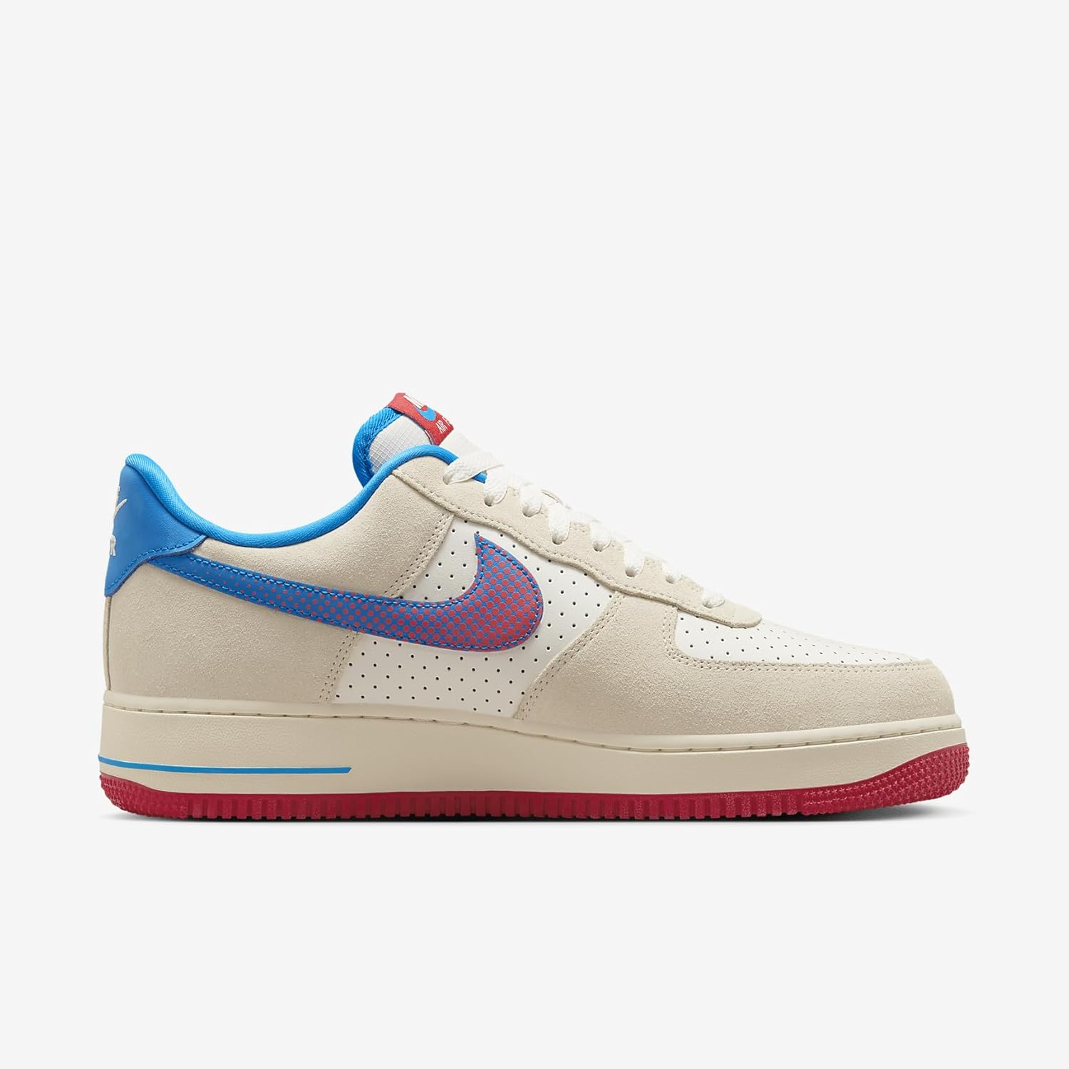 Кроссовки Nike Air Force 1 '07 LV8 для мужчин, Coconut Milk/Sail/University Red/Photo Blue — фото 3