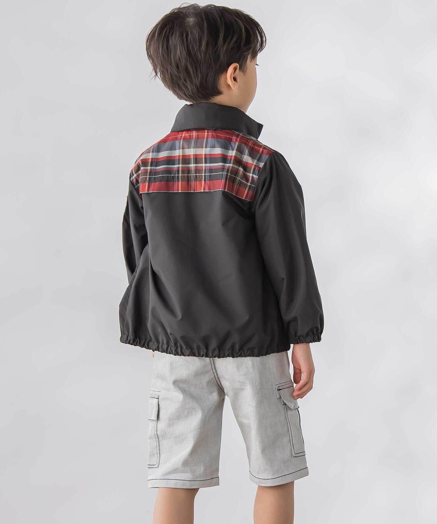 Блузон из тафты в клетку на молнии (95–150 см) Bebe Petits Pois Vert, Black — фото 4
