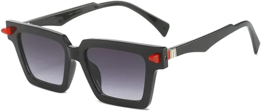 

Солнцезащитные очки с защитой UV400 | Панк-заклёпки, градиентная расцветка | для женщин и мужчин, для занятий спортом на открытом воздухе и вождения DSVIGF, Black Gray