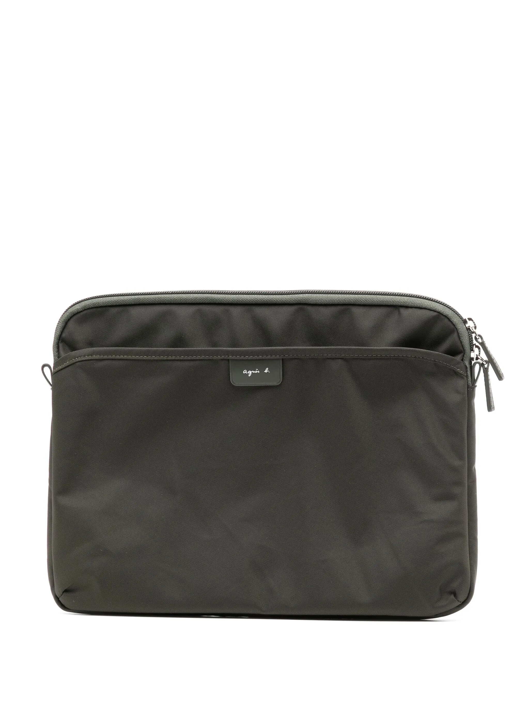 

Сумка для ноутбука с нашивкой-логотипом Agnès B., зеленый