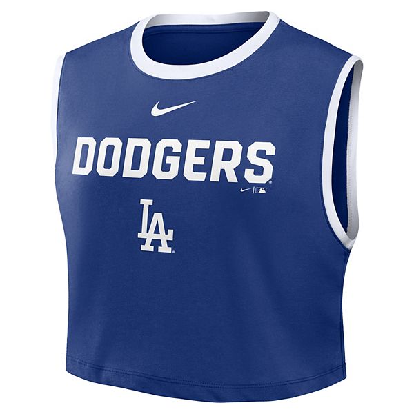 

Женская футболка-поло Royal Los Angeles Dodgers Primetime Loose Dri-Fit Nike