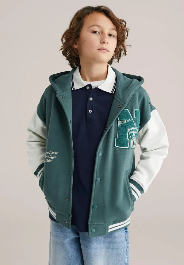 Толстовка на молнии We Fashion, Dark Green — фото 2