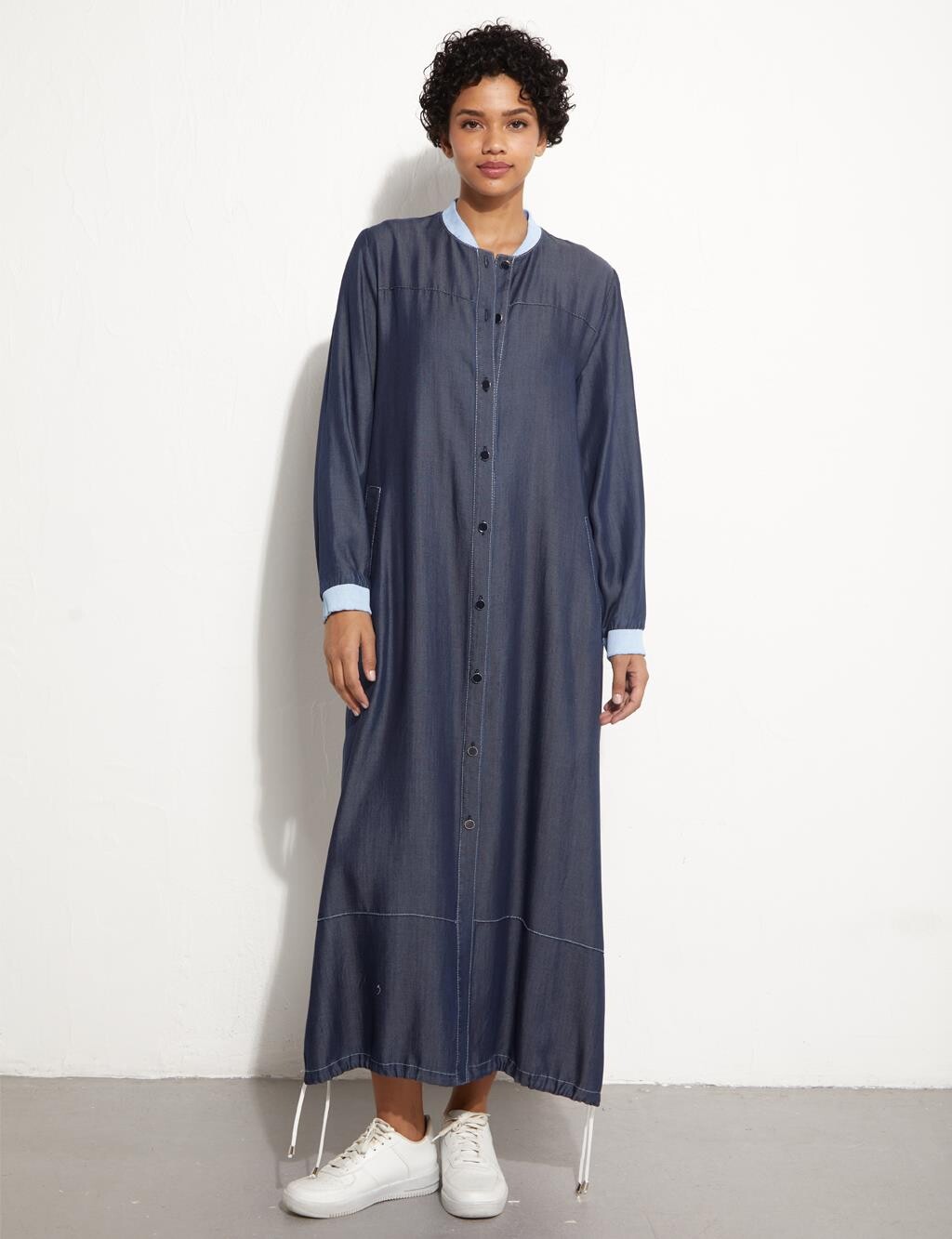 

Topcoat Snap Tencel Темно-синий Kayra