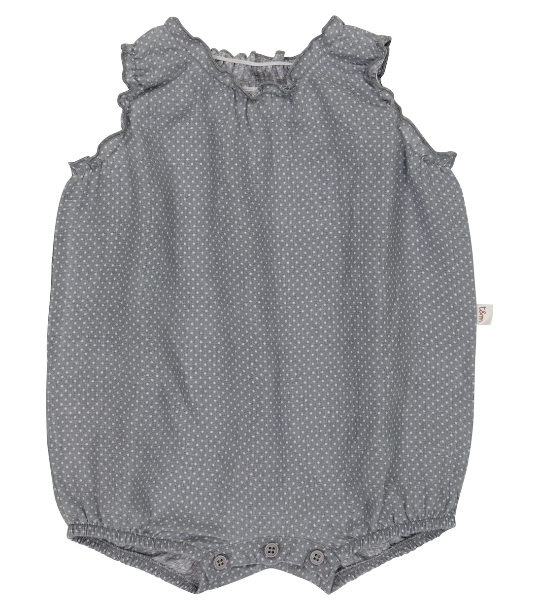 

Детский льняной боди в горошек Il Gufo, Nickel Grey