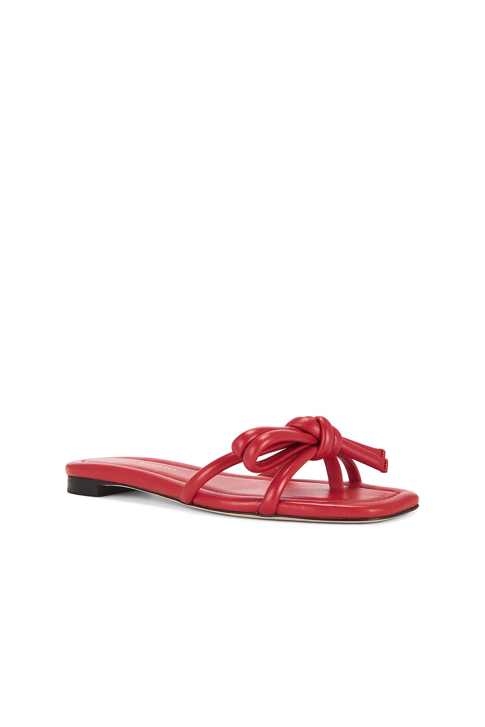 Босоножки на плоской подошве с бантом Hadley Loeffler Randall, red — фото 2