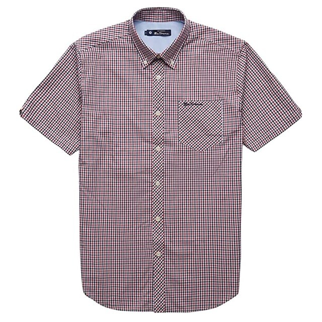 

Мужская красная оксфордская рубашка в клетку Ben Sherman, красный