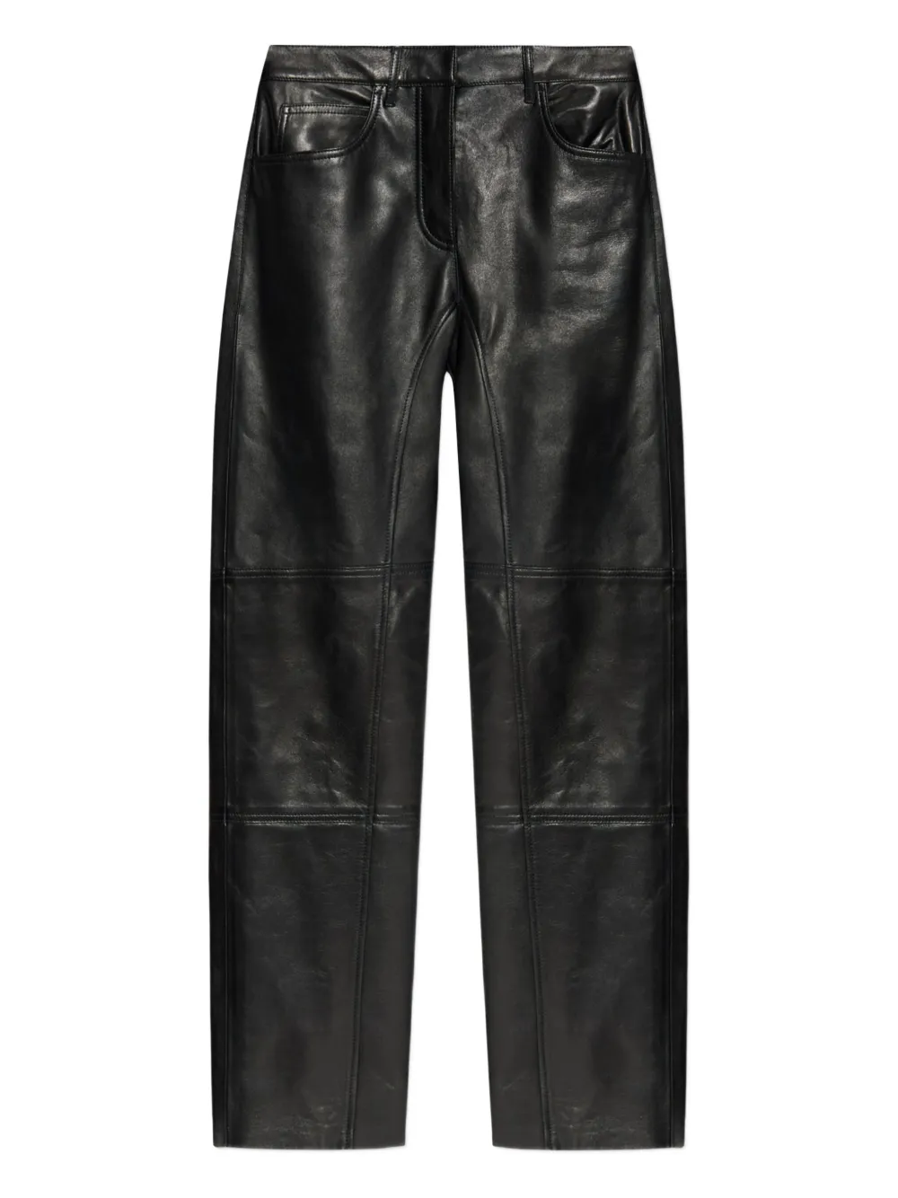 

Кожаные брюки JIL SANDER, черный