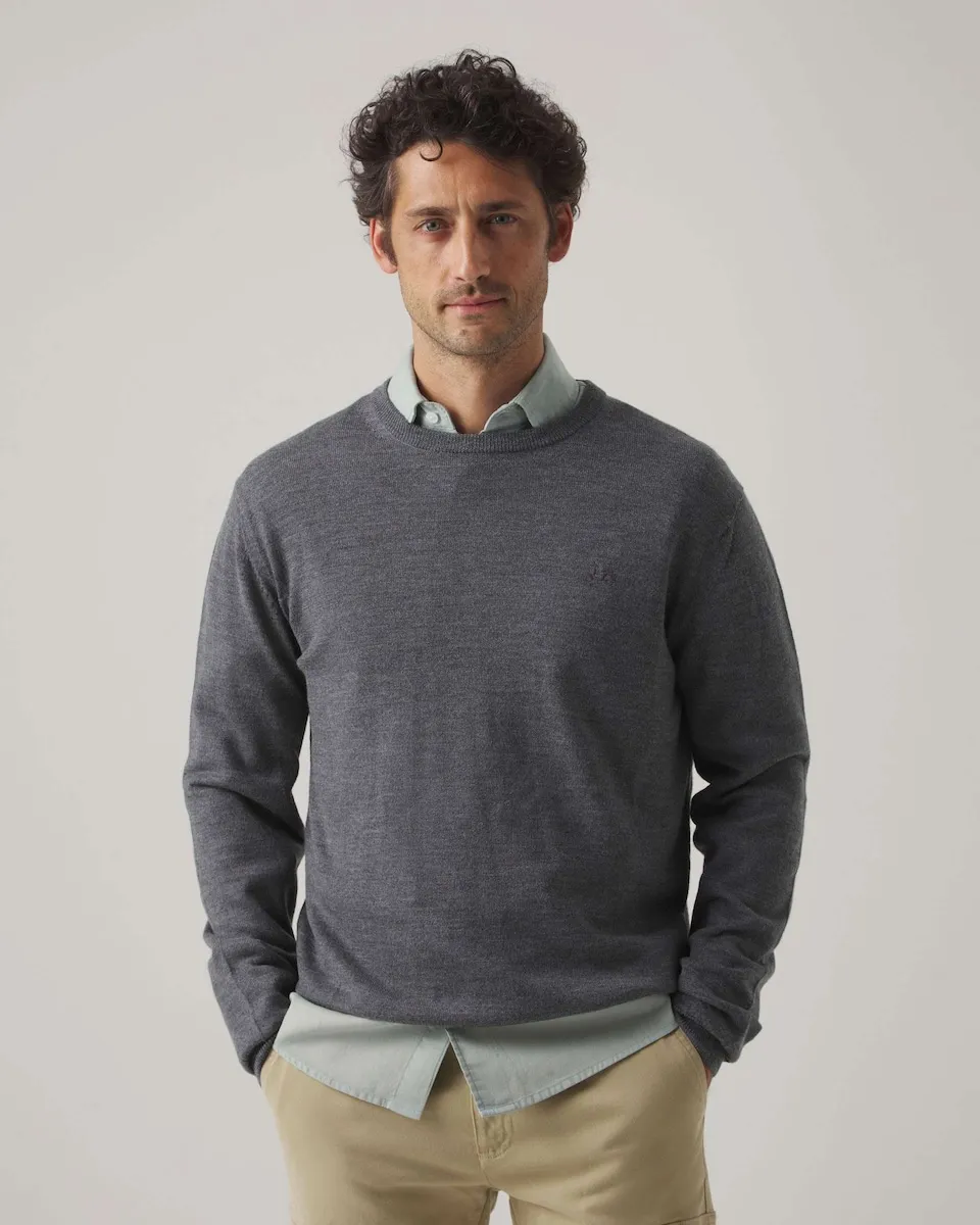 

Мужской свитер с круглым вырезом Scotta 1985, серый