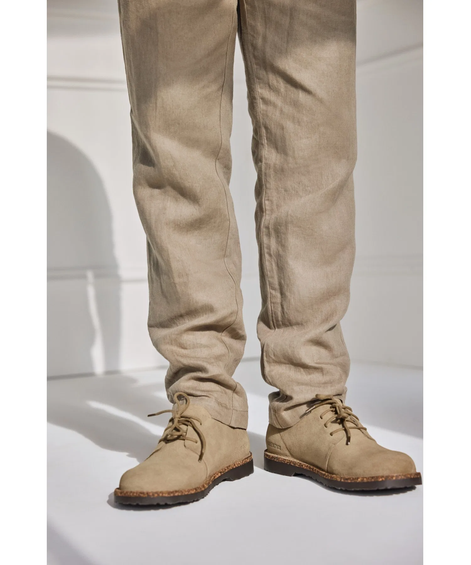 Унисекс мокасины из замши BIRKENSTOCK Uppsala Low Faded Khaki — фото 3