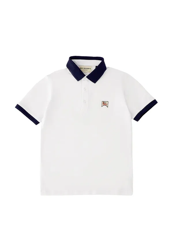 Футболка поло хлопковая Polo shirt Roy Rogers, Optical White, белый