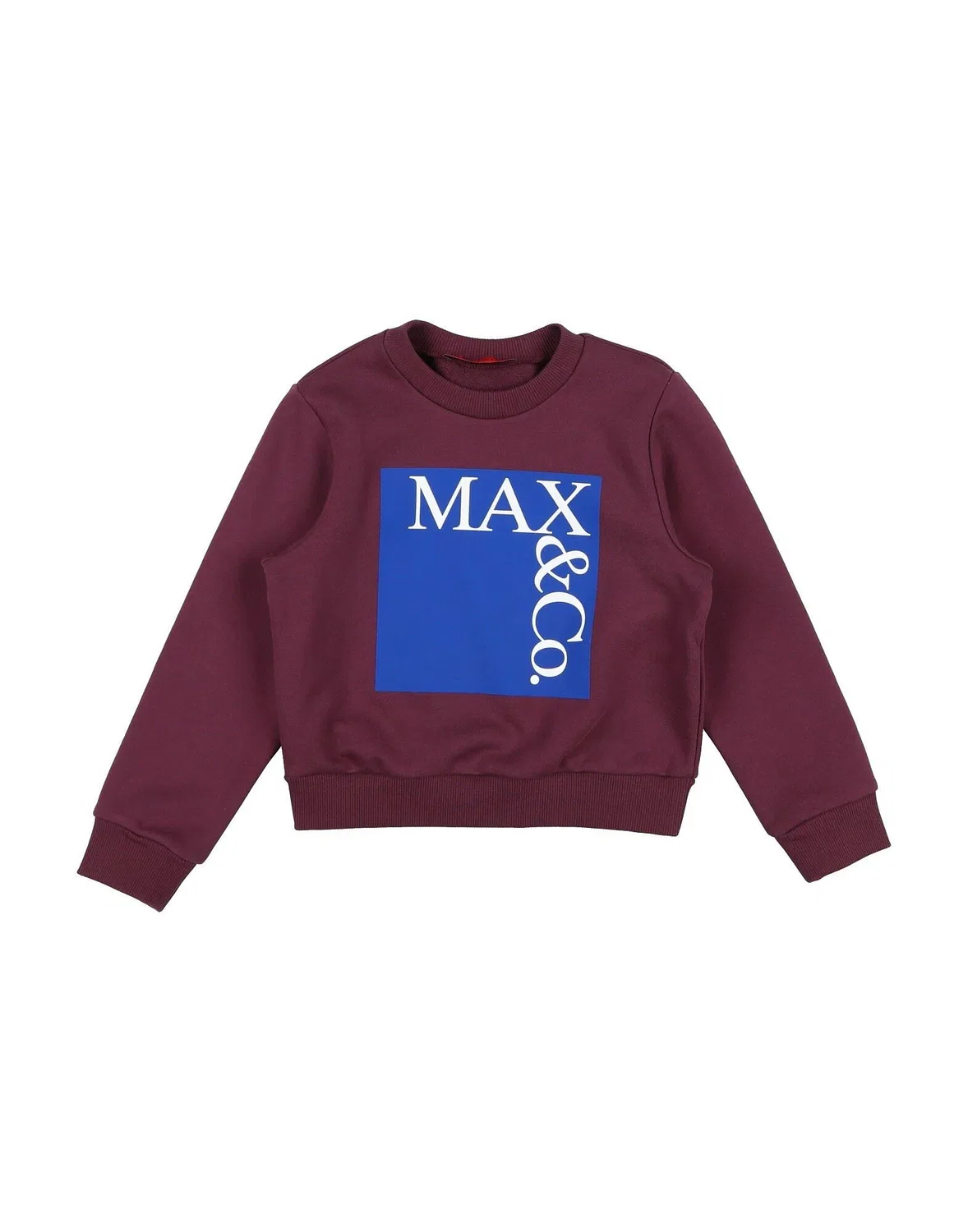 Детский свитшот для девочек с принтом Max&Co., фиолетовый