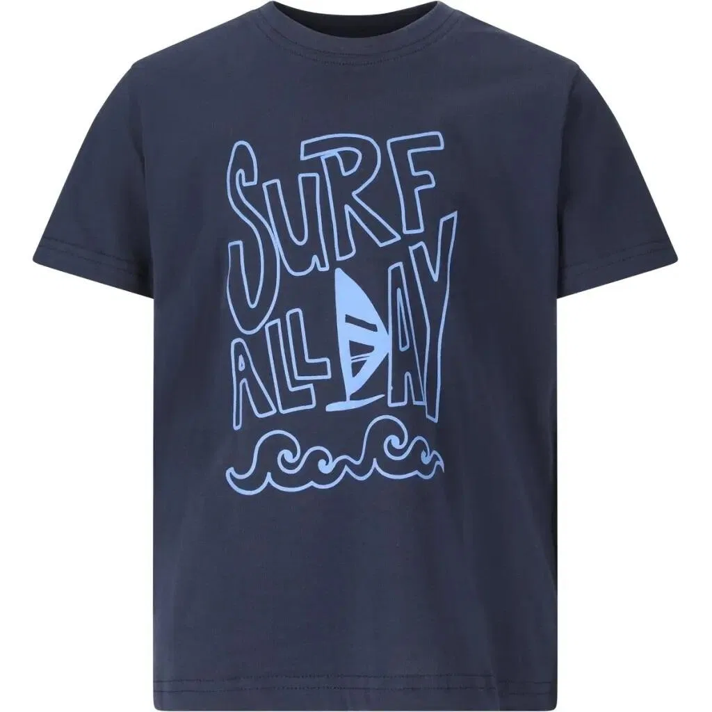 Детская футболка с принтом Zigzag Beachtime, Zigzag, Цвет: BLAU / Navyblau / Mitternachtsindigo