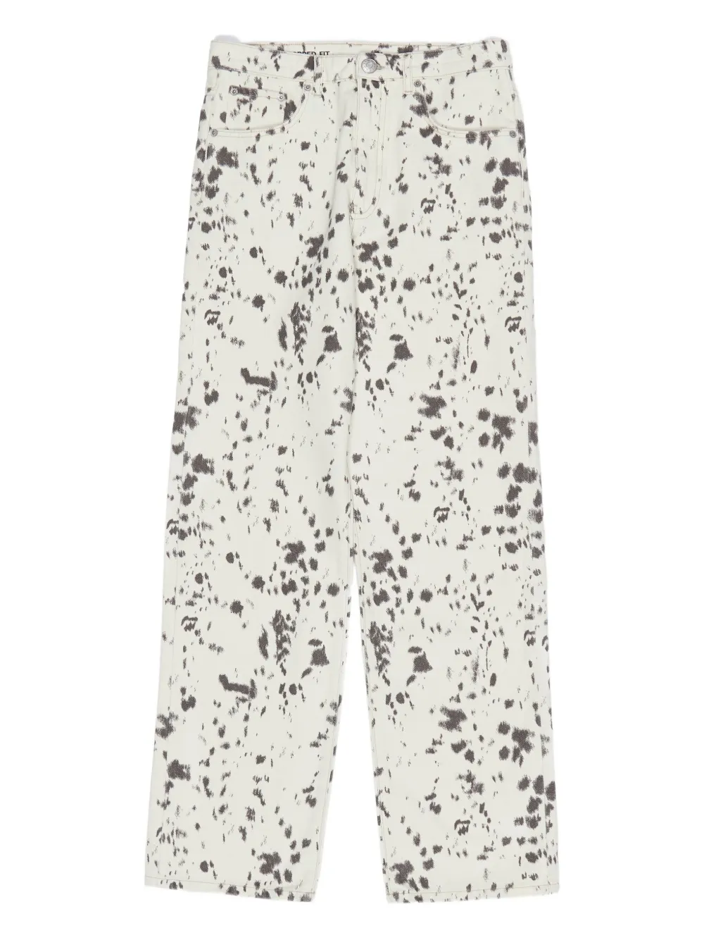 

Прямые джинсы в горошек Bimba y Lola, белый