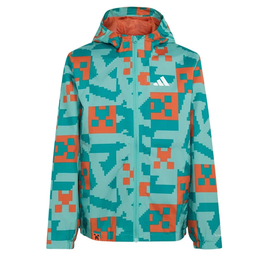 Куртка ADIDAS TERREX Performance Jacket 'Adidas x Minecraft' в бирюзовом и голубом цветах