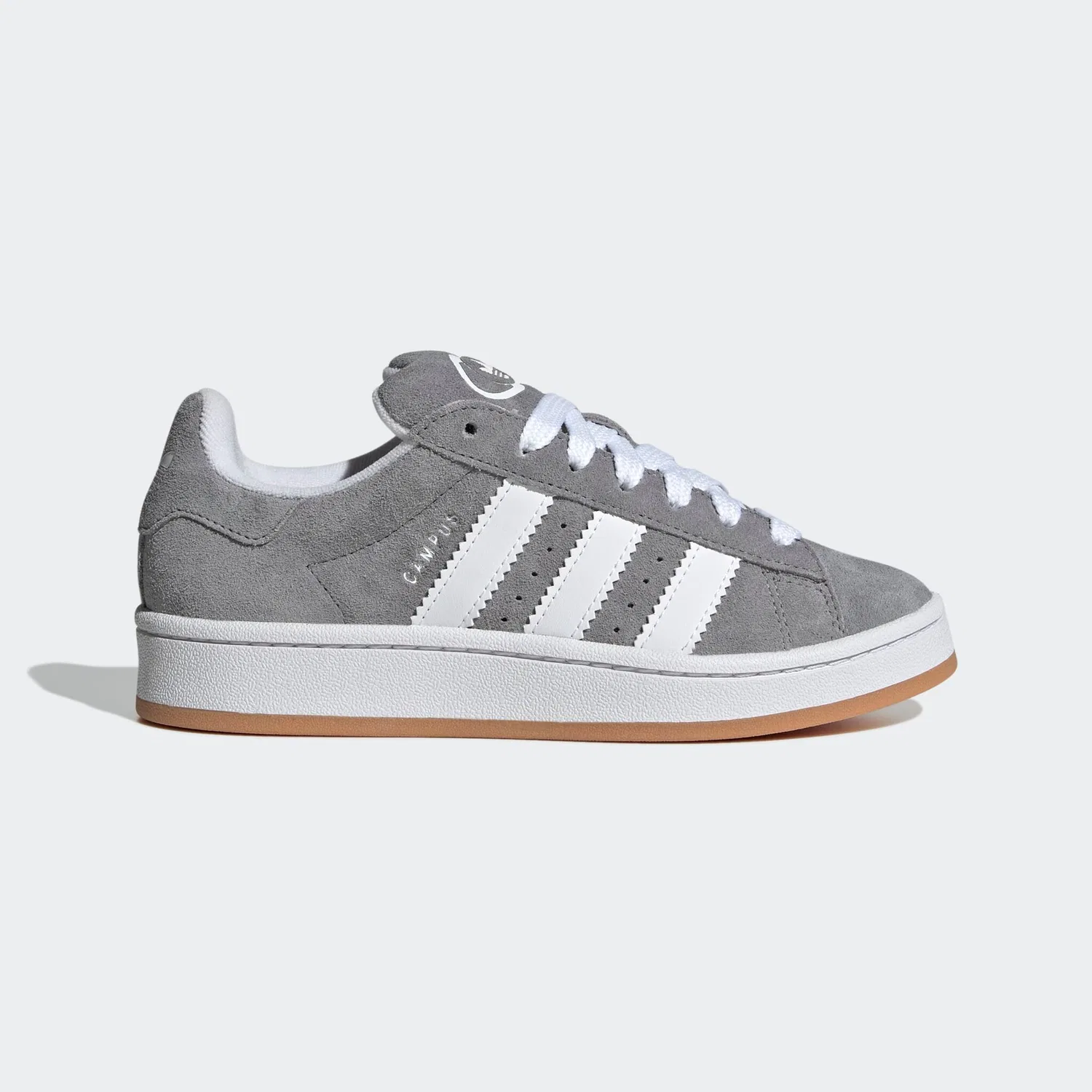 Детские кроссовки в ретро-стиле Campus 00s Adidas Originals, Grey/White/White — фото 2