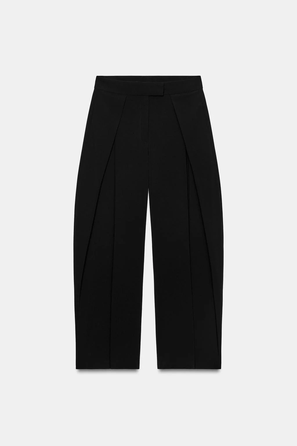 Брюки Zara Pliegues Cinturilla ZW Collection, черный — фото 3