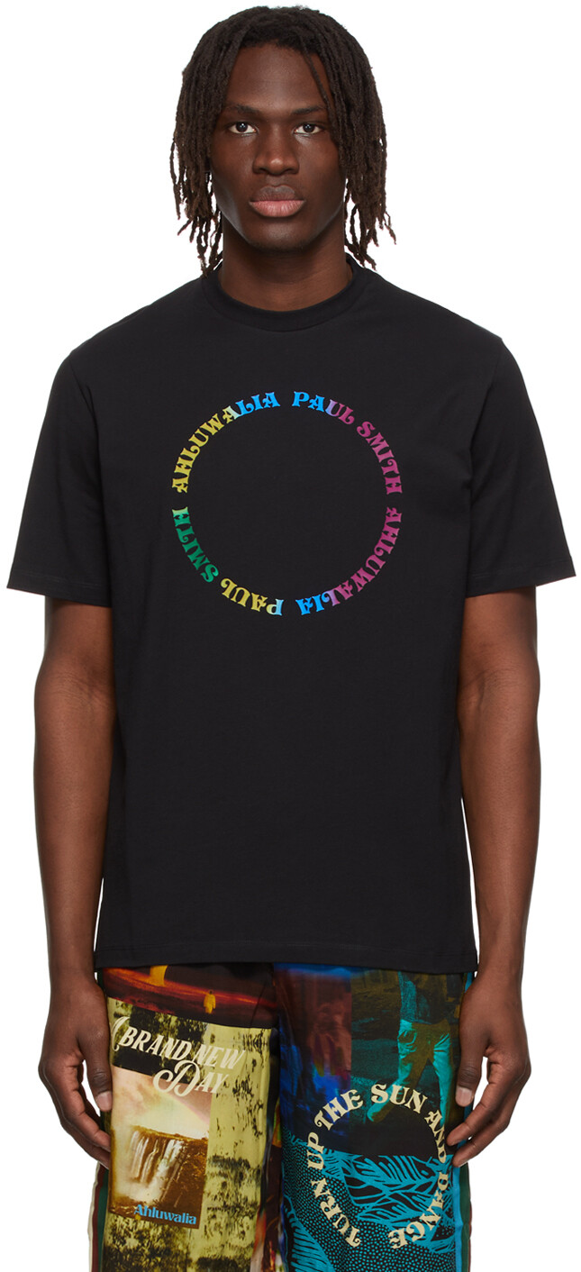 

Эксклюзивная черная футболка SSENSE Ahluwalia &PaulSmith, Черный, Эксклюзивная черная футболка SSENSE Ahluwalia &PaulSmith