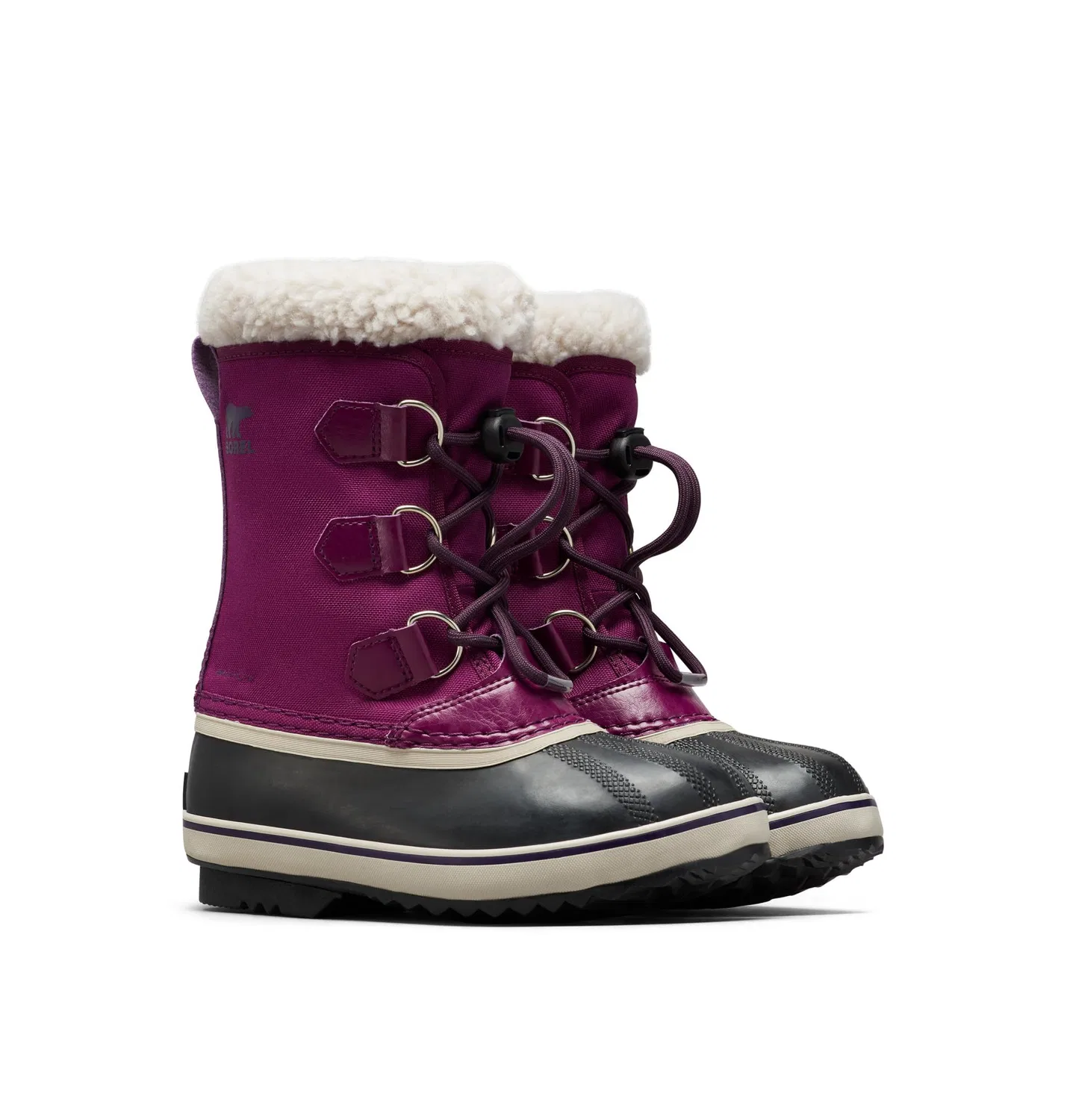 Детские зимние ботинки для мальчиков водонепроницаемые Youth Collection 2023 Sorel, Wild Iris Dark Plum