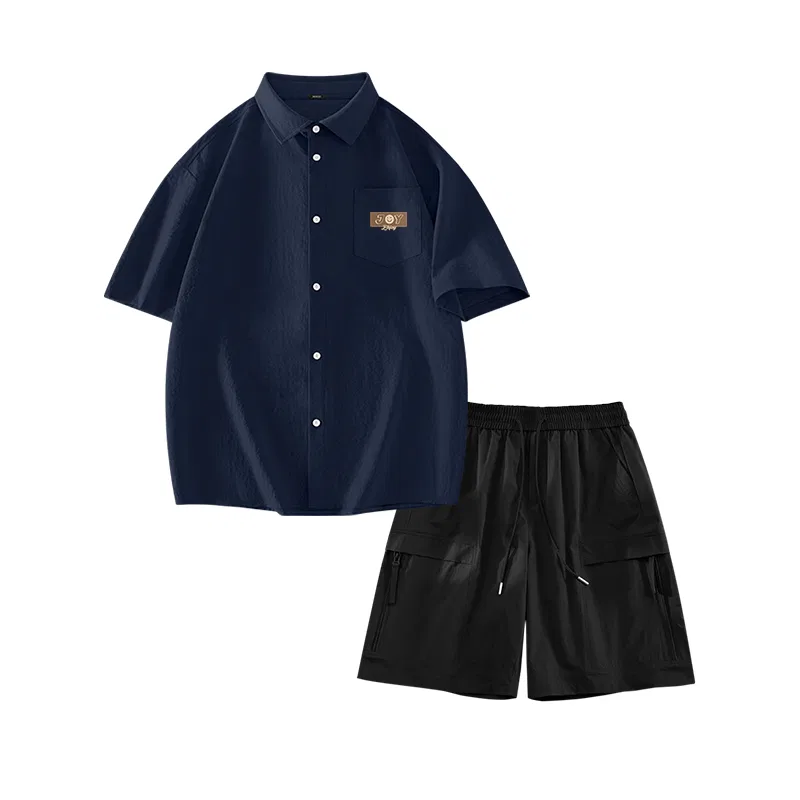 Детский комплект рубашек 2 шт. MINISO, Navy Blue + Black