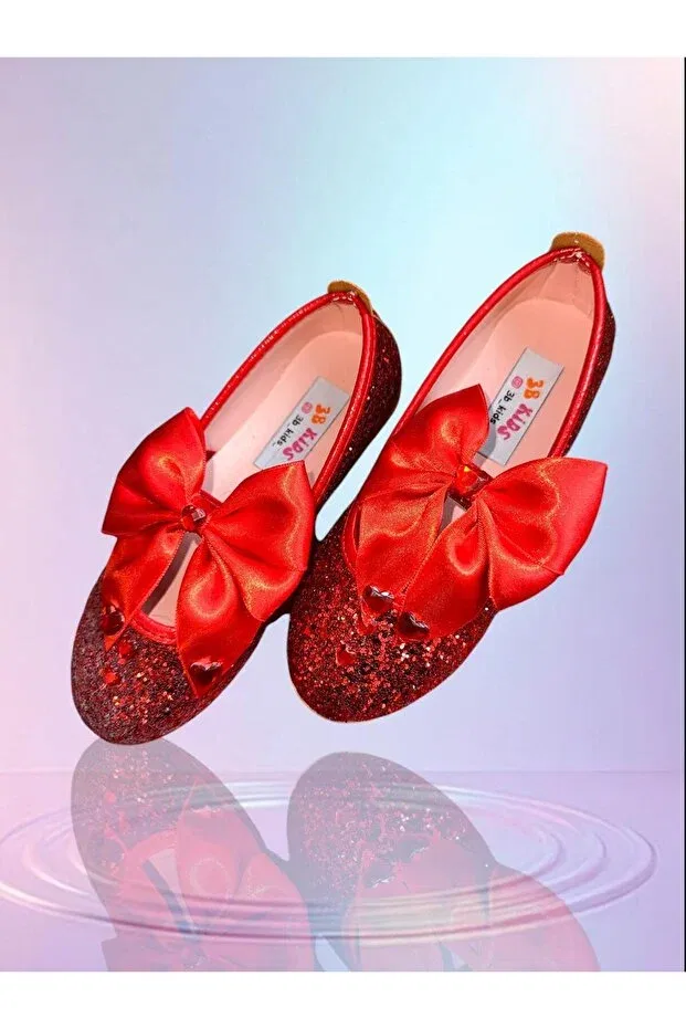 Детские балетки для девочек красные 3B Kids, Red