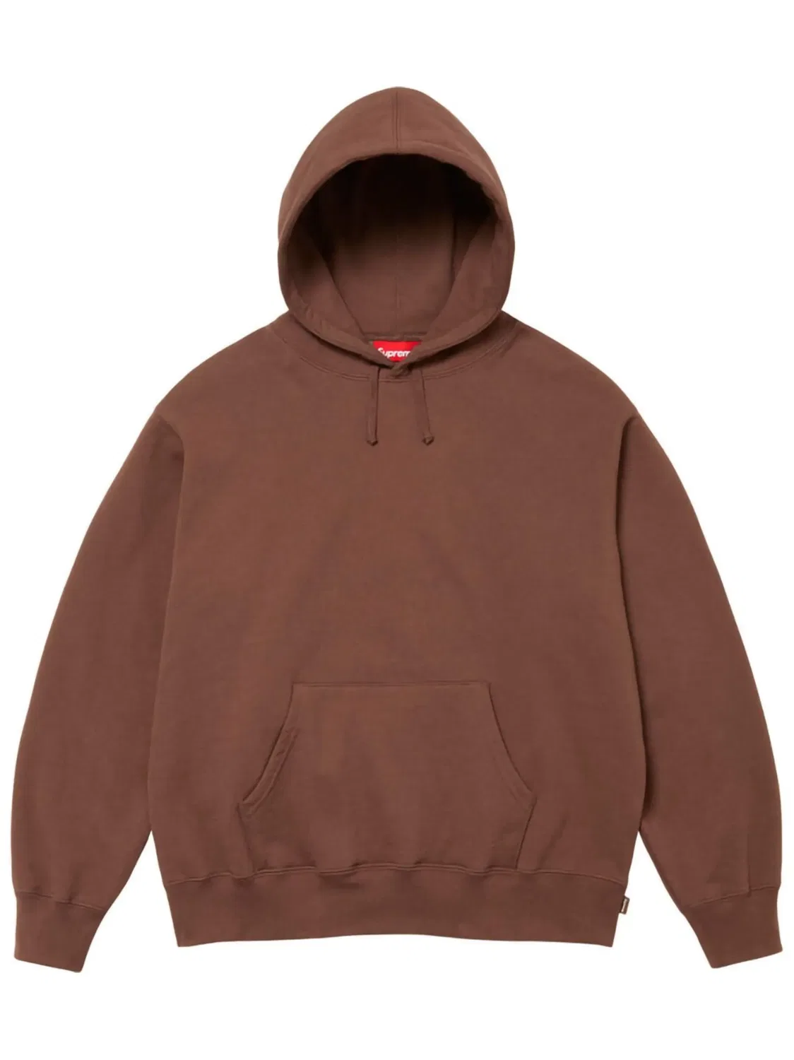 Худи Brown с аппликацией Supreme, коричневый