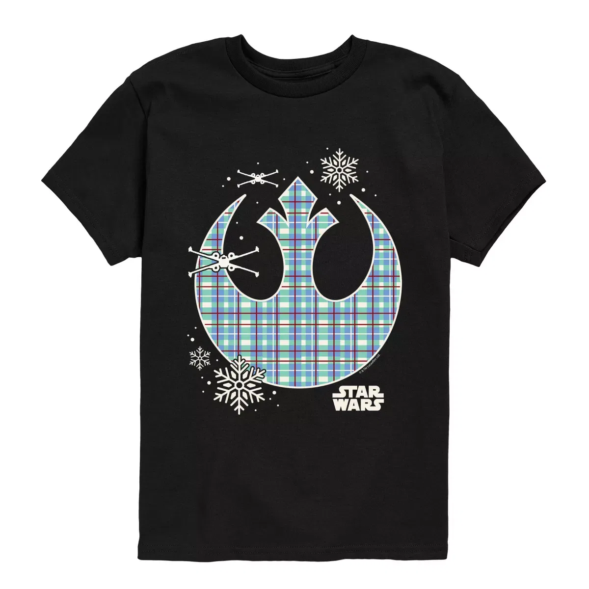 Детская футболка с принтом Star Wars Patchwork Rebel Icon, Star Wars, Black