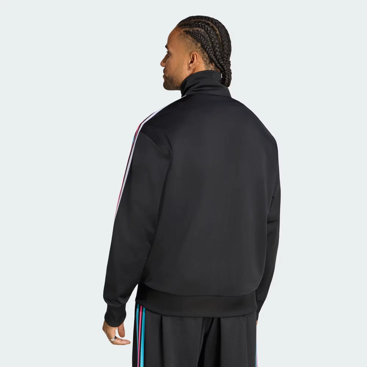 Мужская спортивная куртка свободного кроя Firebird Track Jacket Adidas Originals, черный/мультиколор — фото 2