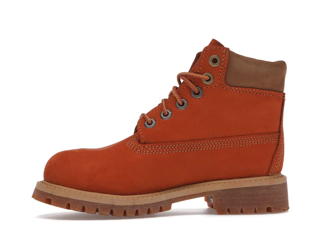 Детский ботинок Timberland 6" Premium Boot, Burnt Orange/Tan — фото 3