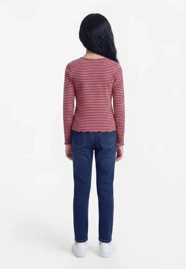Комплект из двух футболок с длинными рукавами Kogdixi Life O Neck Only Girls, черный/розовый — фото 2