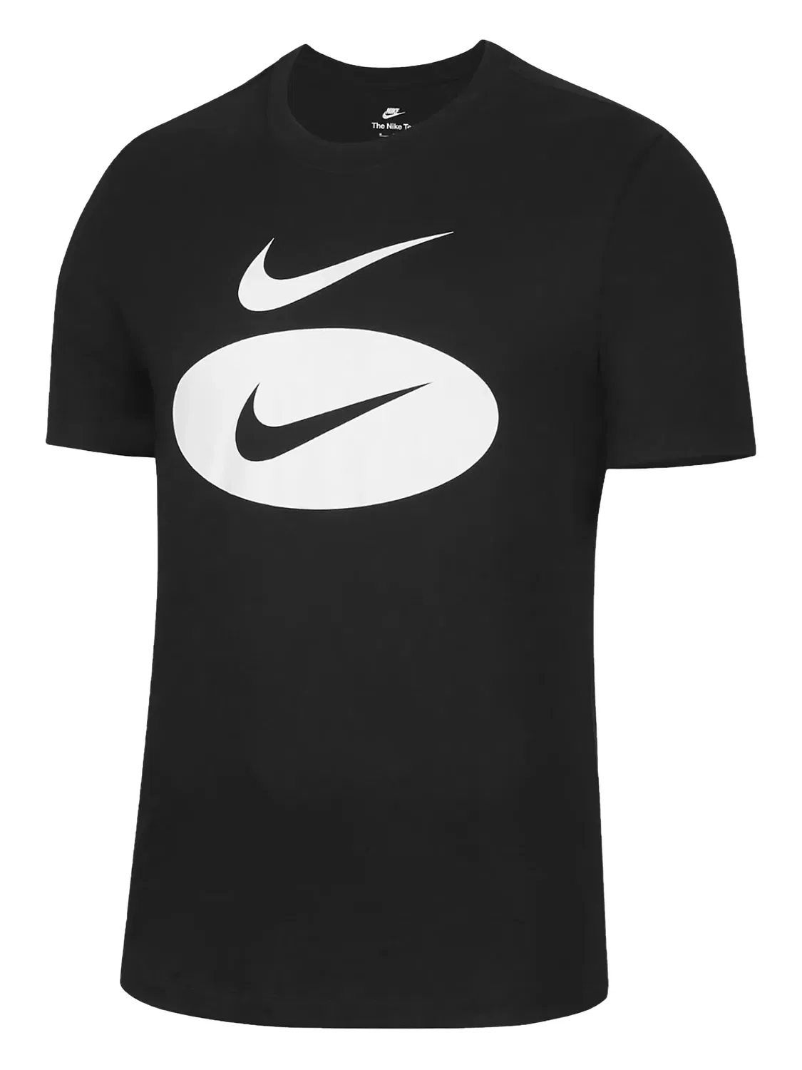 Футболка с логотипом Swoosh черного цвета Nike, черный