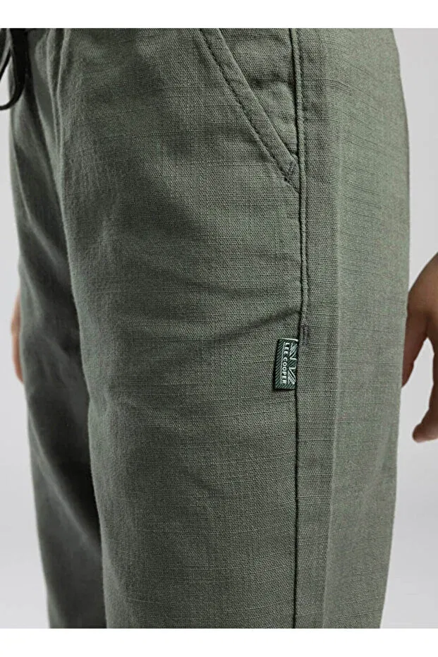 Детские брюки для мальчиков однотонные Lee Cooper, Khaki — фото 2