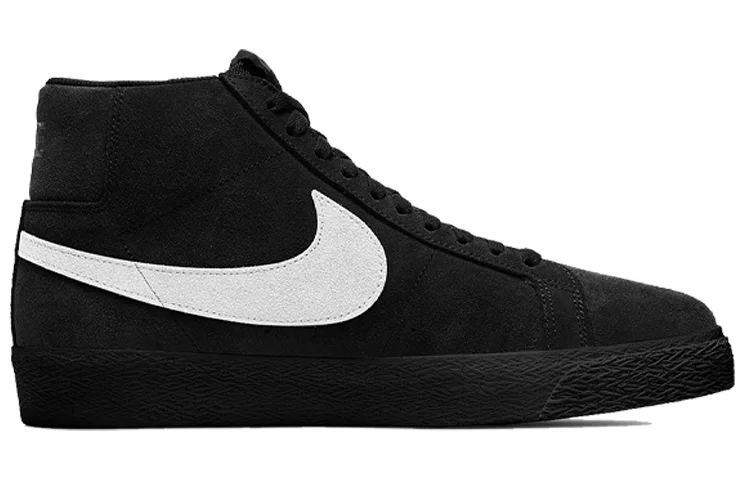 Кроссовки Nike SB Zoom Blazer Mid, черный/белый — фото 2