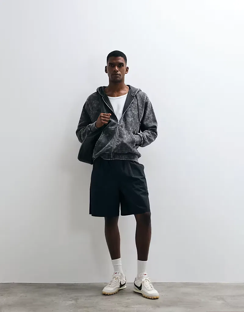 Худи Nike Club на молнии, черный — фото 2