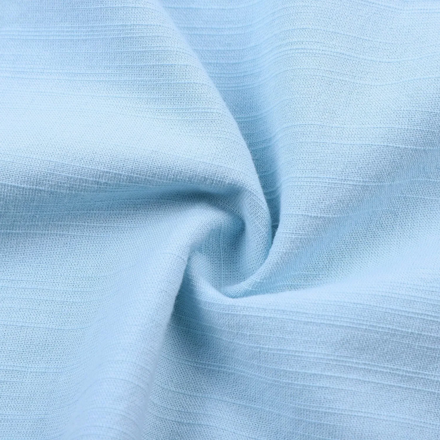 Мужская хлопковая футболка с v-образным вырезом Vintage Frayed Button Down, Light Blue Shirts for Men — фото 3