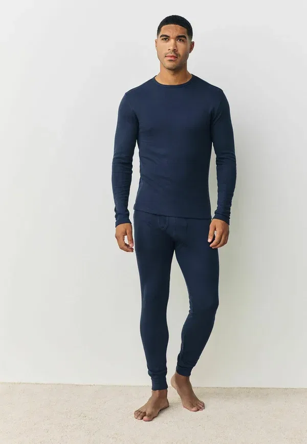 Комплект из футболки и нижней части, дышащий, Long sleeve fit set, Next, темно-синий — фото 4