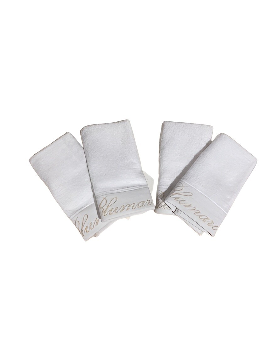 

Набор полотенец Blumarine Spa Jacquard Logo, 30×30 см, 4 шт, белый