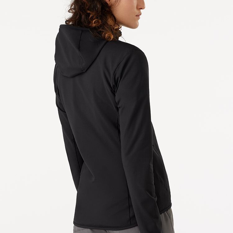 Куртка женская Arcteryx бархатная, черный — фото 4