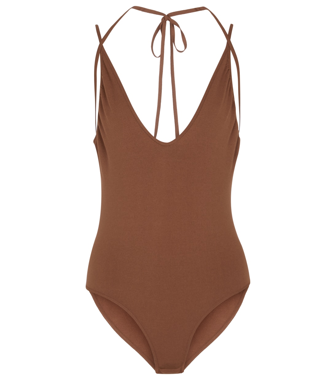 

Трикотажный боди с V-образным вырезом Zeynep Arçay, коричневый