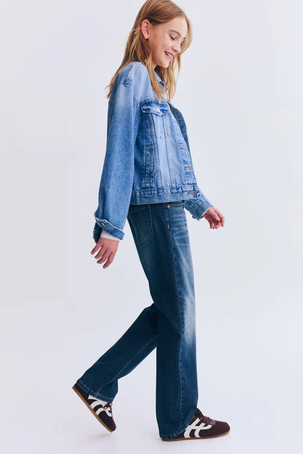 Джинсы прямого кроя H&M, Dunkles Denimblau — фото 3