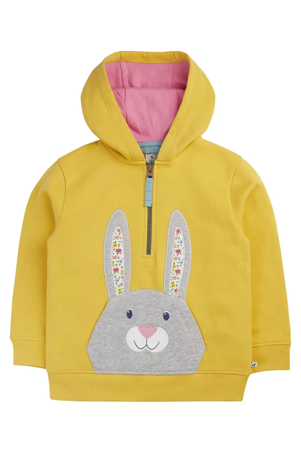 Детский худи на молнии Hadley Frugi, Yellow