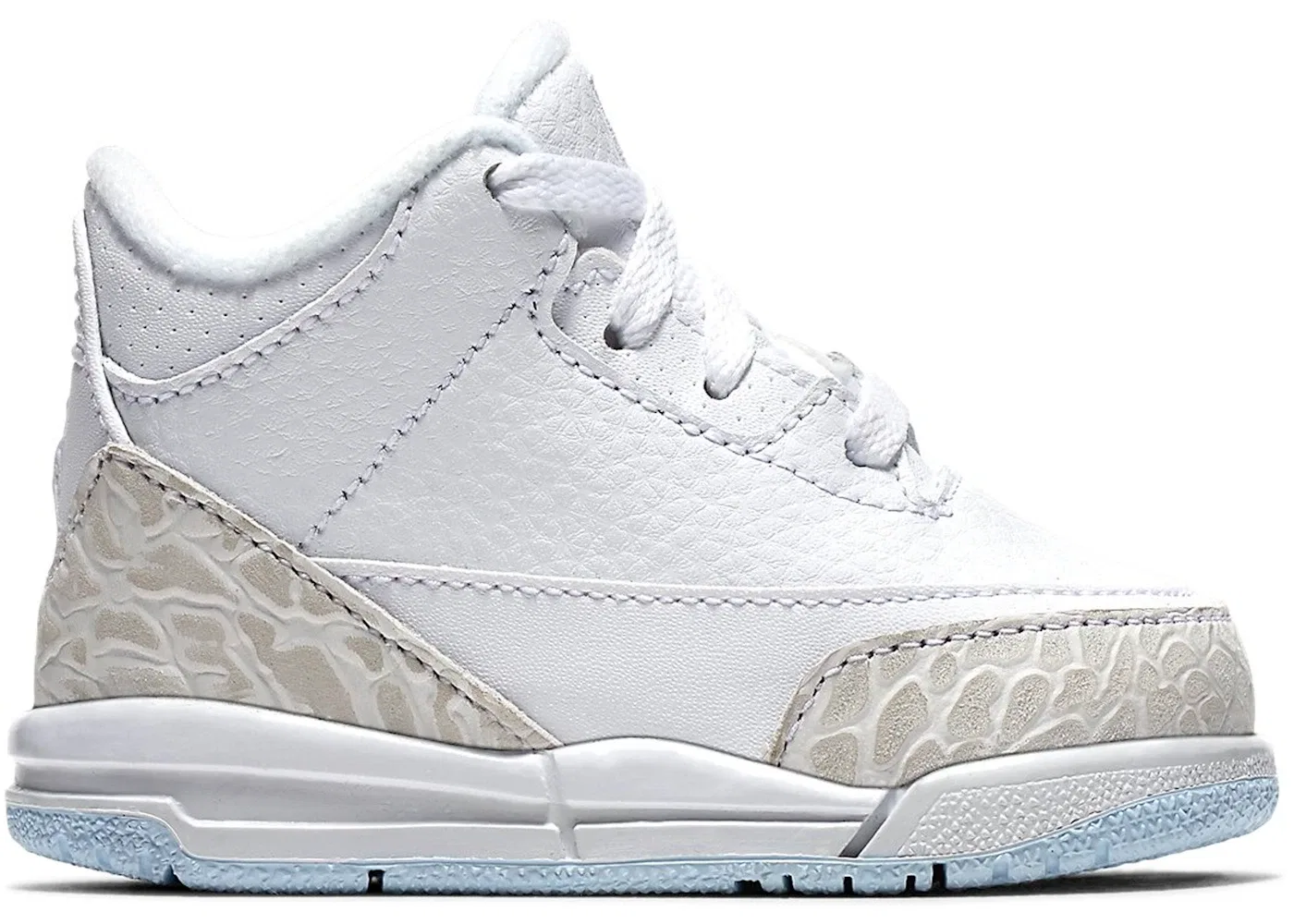 Детские кроссовки Lifestyle Jordan 3 Retro Pure White (2018) (TD) Jordan, White/White-White