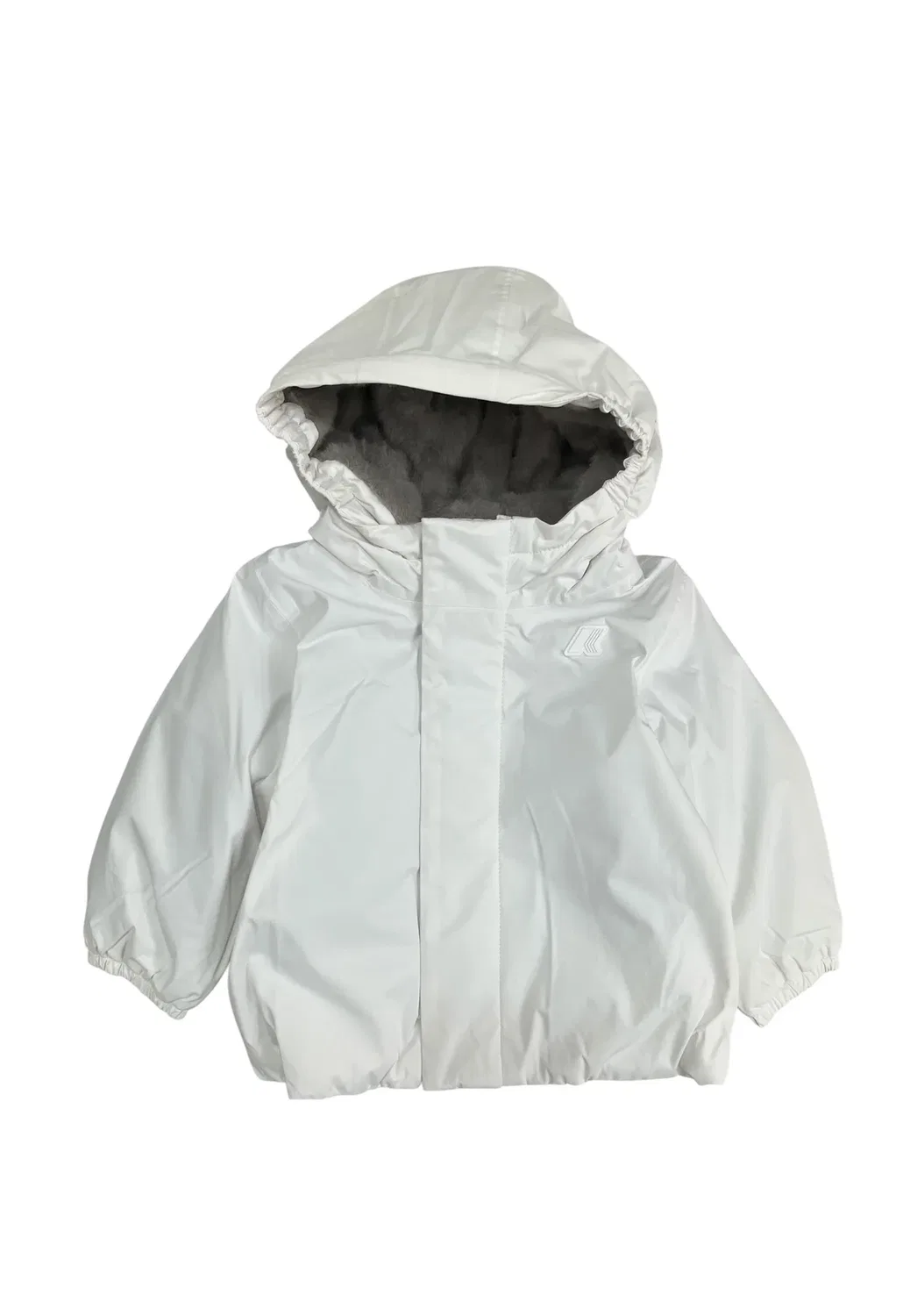 Зимняя куртка E. Jack из мягкой бобровой ткани, унисекс K-Way, White Natural - Grey Warm