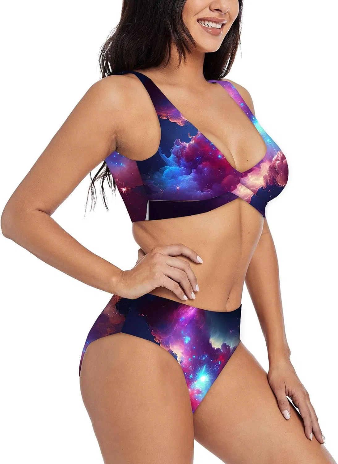 Женский бикини-комплект с принтом C-115, Multicolor