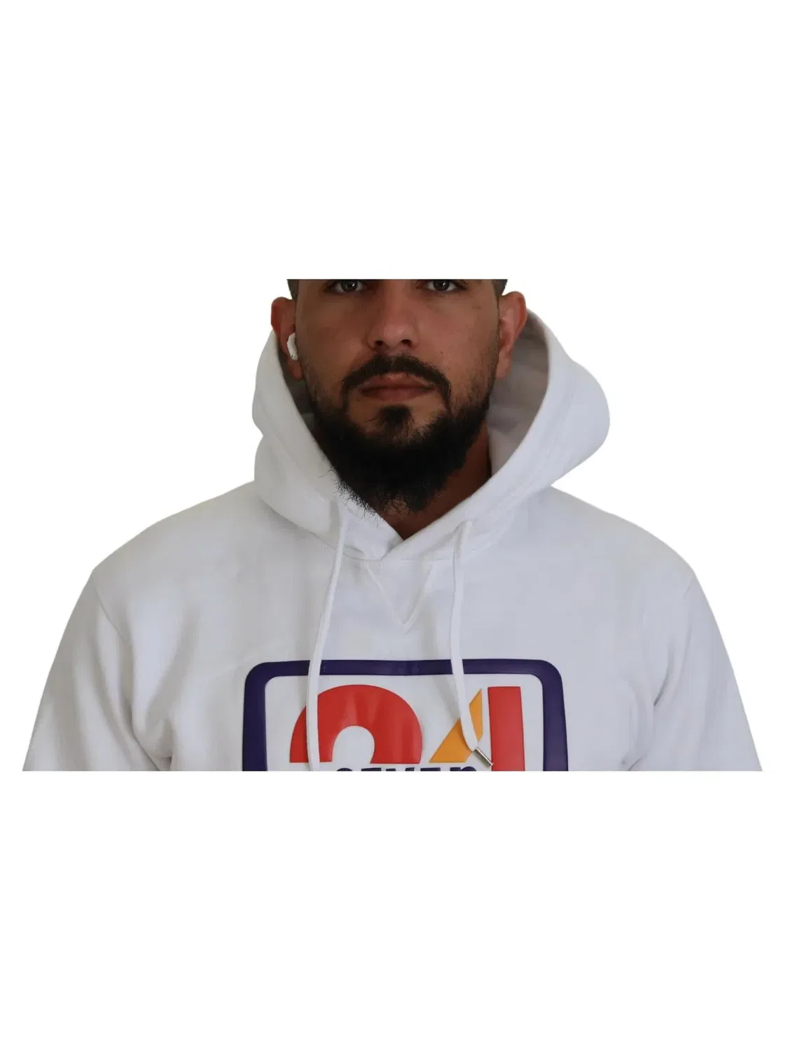 Худи с принтом Cool Fit Seven 24 Logo Dsquared2, White — фото 3